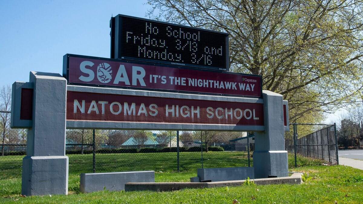 Natomas High School in Sacramento will receive one of the 35 new sites for expanded mental health services. 